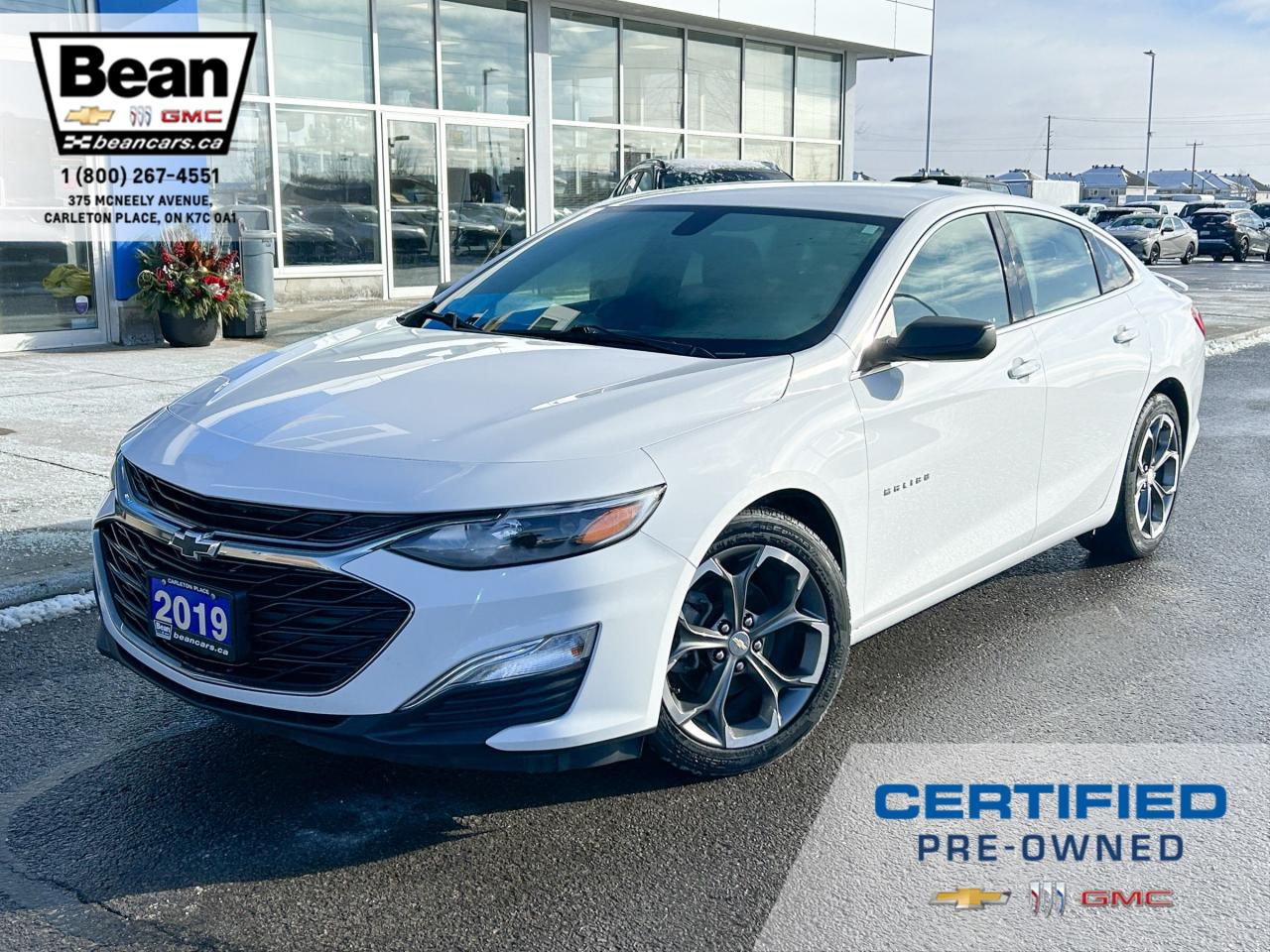 Used 2019 Chevrolet Malibu 1.5L 4Cyl RS EDITION UPGRADED ALLOY RIMS, REAR SPOILER, REMOTE VEHICLE START, APPLE CARPLAY/ANDROID AUTO for sale in Carleton Place, ON