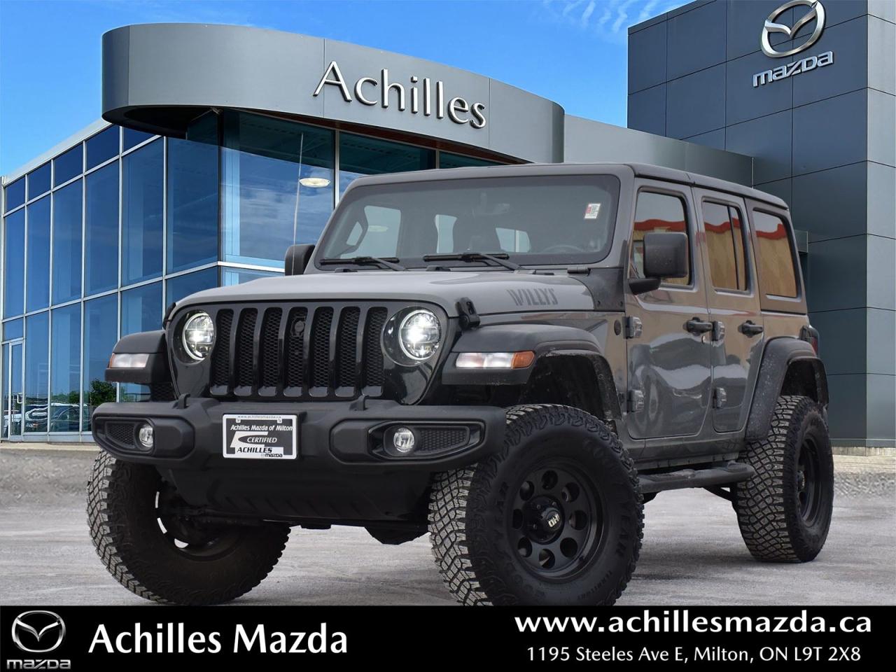 Used 2022 Jeep Wrangler Unlimited Sport, Auto, Wilys, Hardtop for sale in Milton, ON