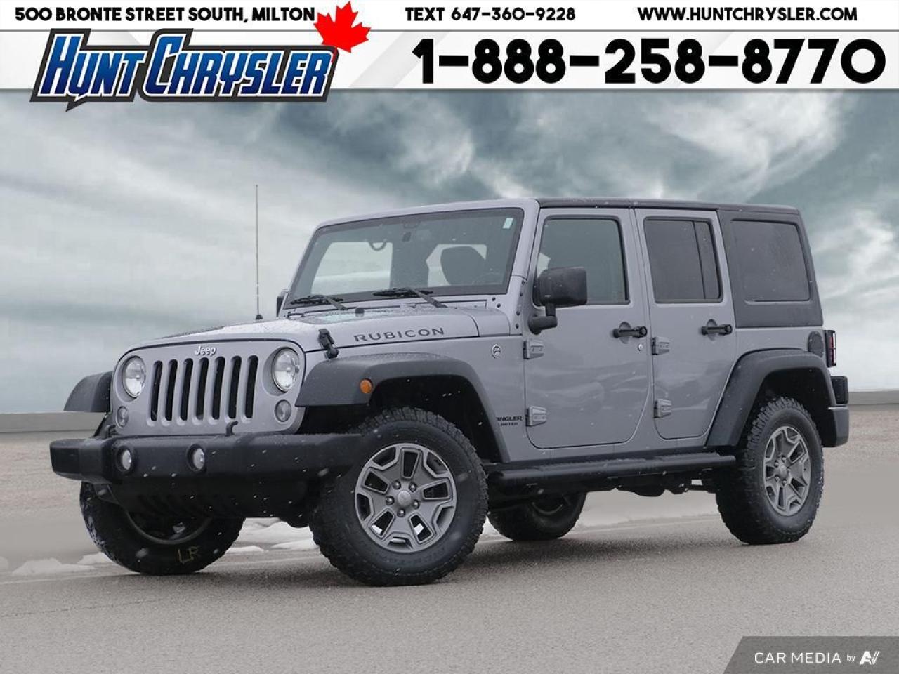 Used 2016 Jeep Wrangler Unlimited RUBICON | 4X4 | LTHR | TOW | NAV | HTD STS & MORE! for sale in Milton, ON