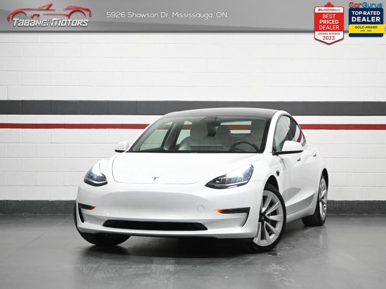 Used 2021 Tesla Model 3 Standard Range Plus  No Accident White Leather Autopilot Navigation Glass Roof for sale in Mississauga, ON