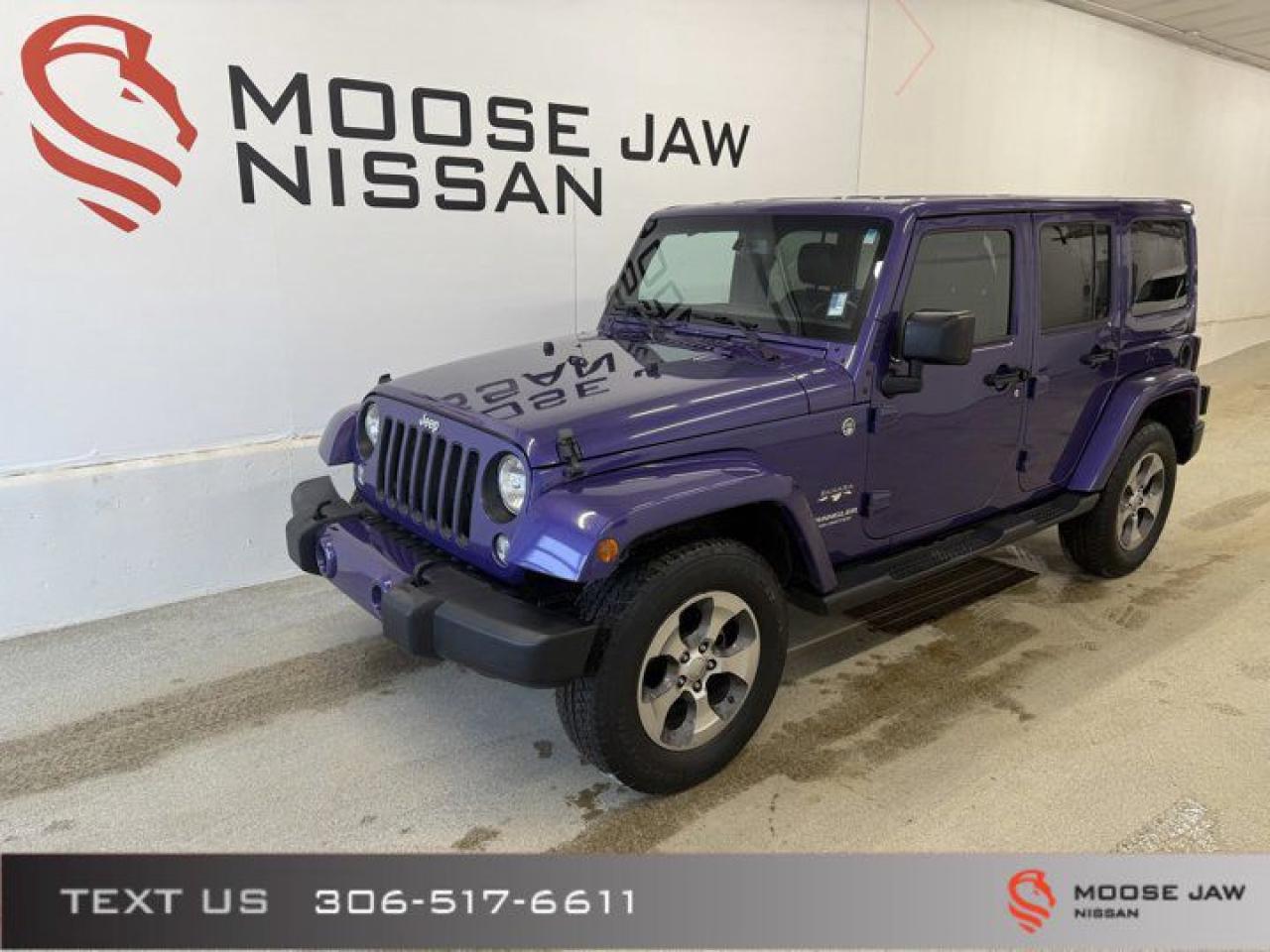 Used 2017 Jeep Wrangler Unlimited Sahara | Leather Heated Seats | Alpine Sound System | Nav for sale in Moose Jaw, SK