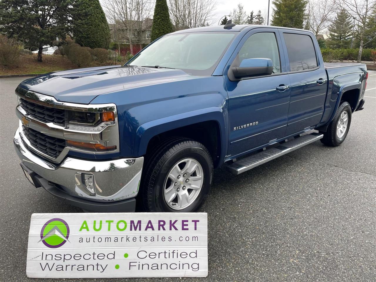 Used 2017 Chevrolet Silverado 1500 LT CREW CAB 4WD, GREAT FINANCING, WARRANTY, INSPECTED W/BCAA MBSHP! for sale in Surrey, BC