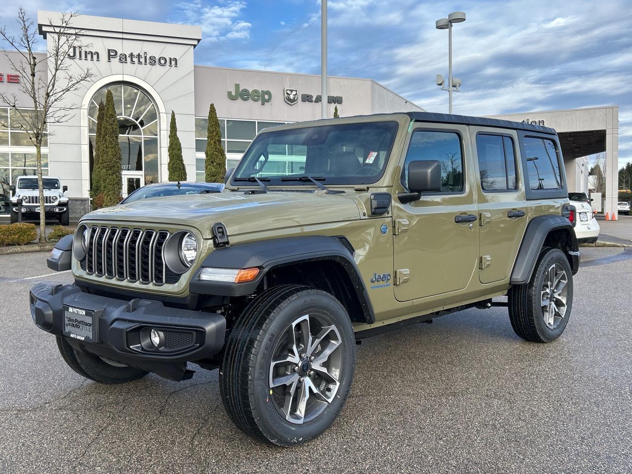 New 2025 Jeep Wrangler 4xe 4-Door Sport S for sale in Surrey, BC