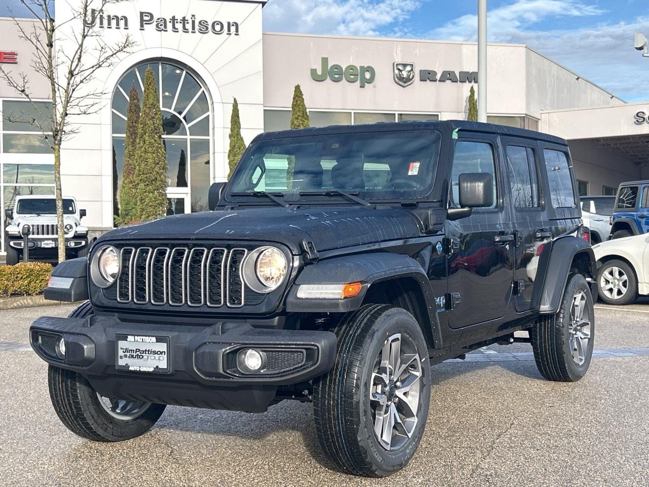 New 2025 Jeep Wrangler 4xe 4-Door Sport S for sale in Surrey, BC