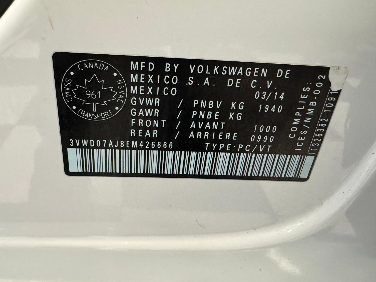 2014 Volkswagen Jetta Comfortline+New Brakes+A/C+Heated Seats Photo40
