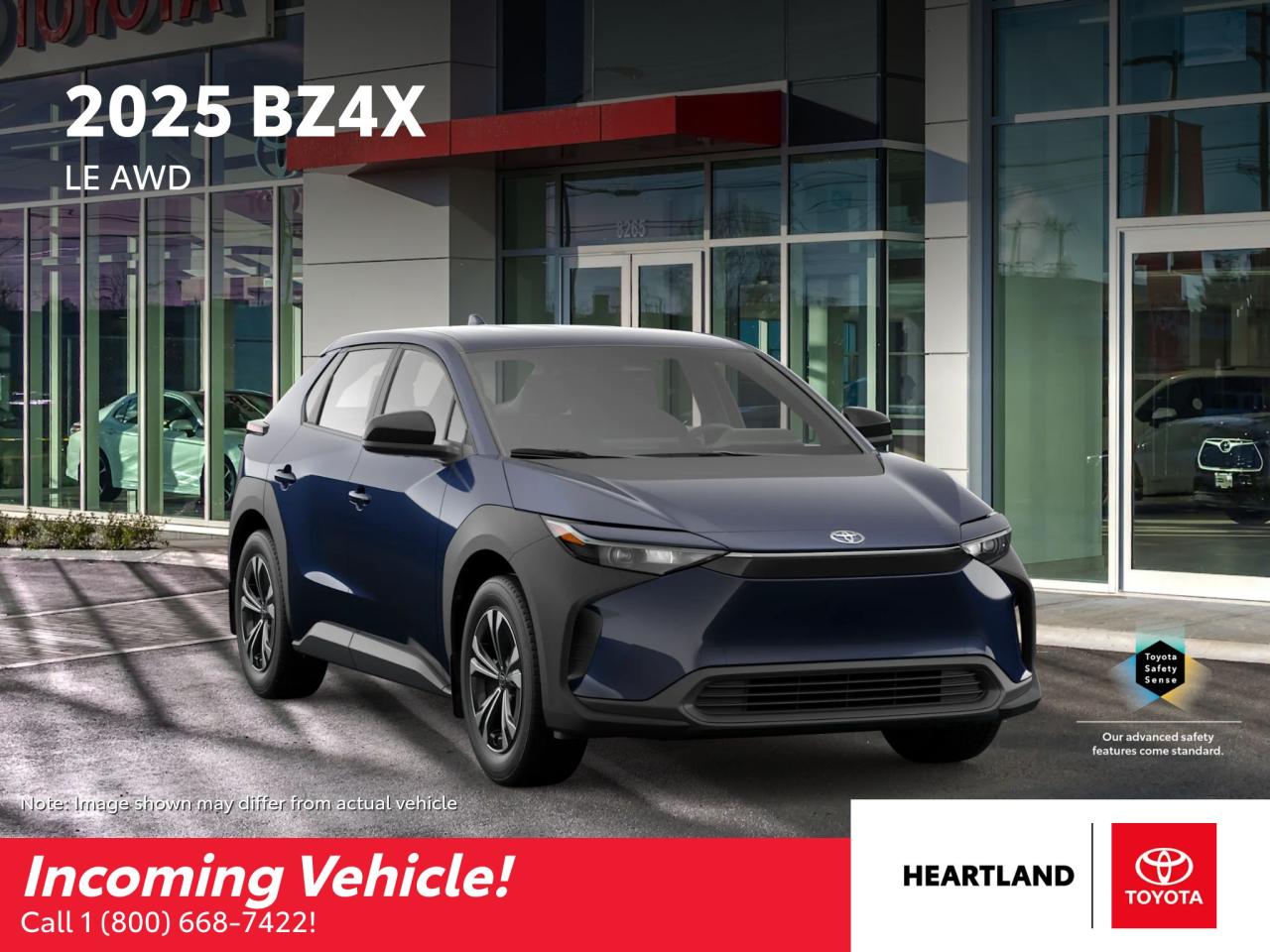 <p>VTN 1274891</p><p>ETA 2025-02-04 - 2025-02-10</p><p>Step into the future of driving with the sleek and stylish 2024 Toyota bZ4X LE FWD, now available at Heartland Toyota. This electric SUV is not only environmentally conscious but also packed with features that make every journey a joy. The vibrant blue exterior turns heads wherever you go, and the spacious interior offers a comfortable and refined driving experience.</p><p>This bZ4X LE FWD is designed to keep you connected and safe on the road. Enjoy the peace of mind that comes with features like Blind Spot Monitoring, Automatic Headlights, and Traction Control, while the heated steering wheel and heated mirrors ensure a cozy ride even on the coldest days.</p><p><strong>Here are five of the most sizzling features of the 2024 Toyota bZ4X LE FWD:</strong></p><ol><li><strong>Electric Power:</strong> Experience the thrill of silent, emissions-free driving with this electric SUV.</li><li><strong>Spacious Interior:</strong> Enjoy ample room for passengers and cargo, making it perfect for everyday commutes or weekend adventures.</li><li><strong>Advanced Safety Features:</strong> Drive with confidence knowing you have features like Blind Spot Monitoring, Traction Control, and Automatic Headlights watching your back.</li><li><strong>Heated Comfort:</strong> Stay warm and cozy on chilly days with the heated steering wheel and heated mirrors.</li><li><strong>Sleek and Stylish Design:</strong> Turn heads with the bZ4Xs modern and sophisticated exterior design.</li></ol><p>Visit Heartland Toyota today for a test drive and experience the future of driving for yourself!</p>