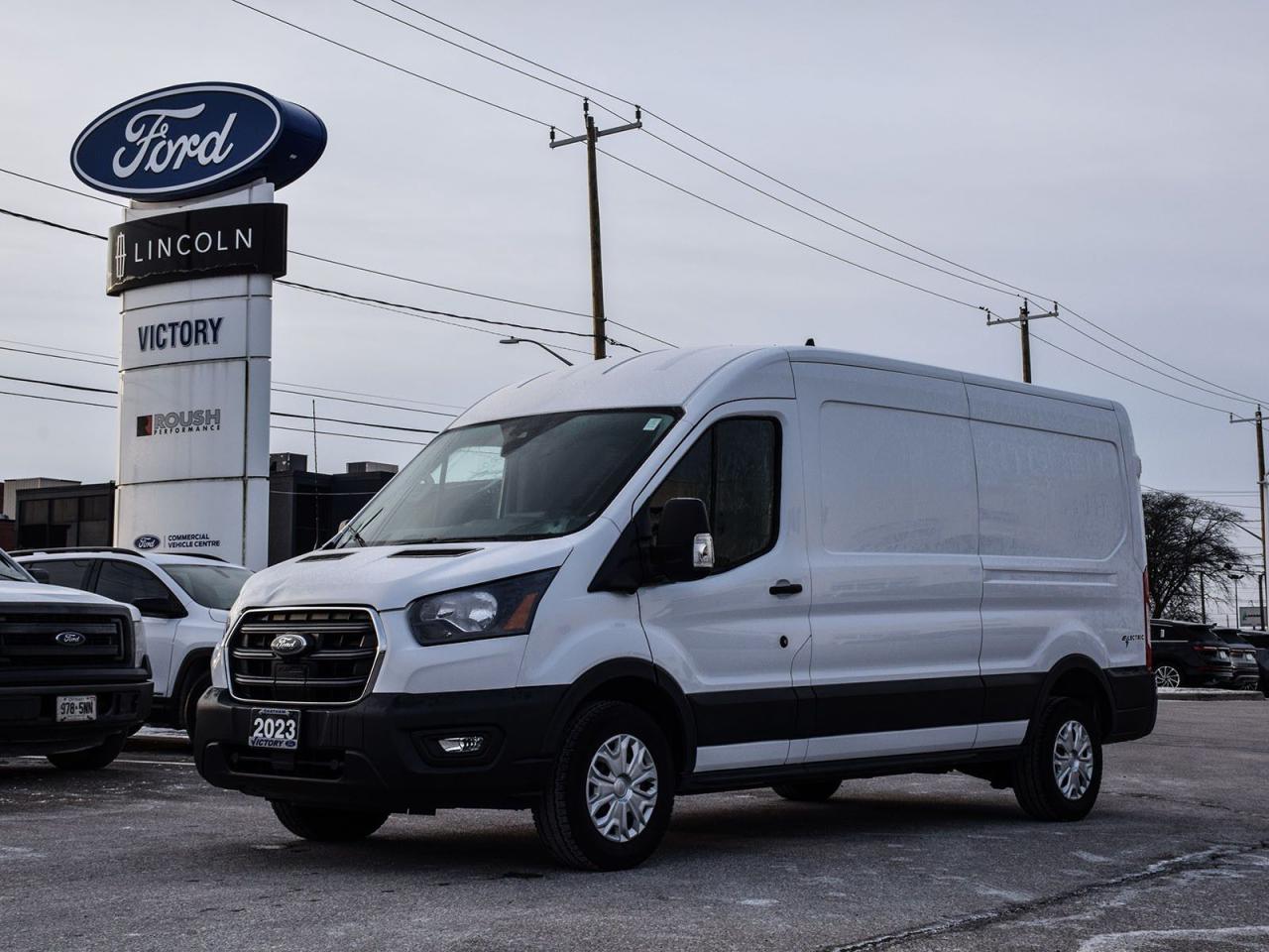 Used 2023 Ford E-Transit-350 Cargo Low Milage! | 360' Camera | 12' Touchscreen | for sale in Chatham, ON