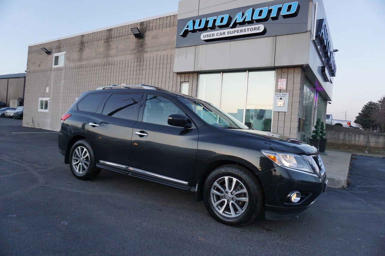 Used 2016 Nissan Pathfinder SL 4WD CERTIFIED *7 SEATS*ACCIDENT FREE* CAMERA NAV BLUETOOTH LEATHER HEATED SEATS PANO ROOF CRUISE ALLOYS for sale in Burlington, ON