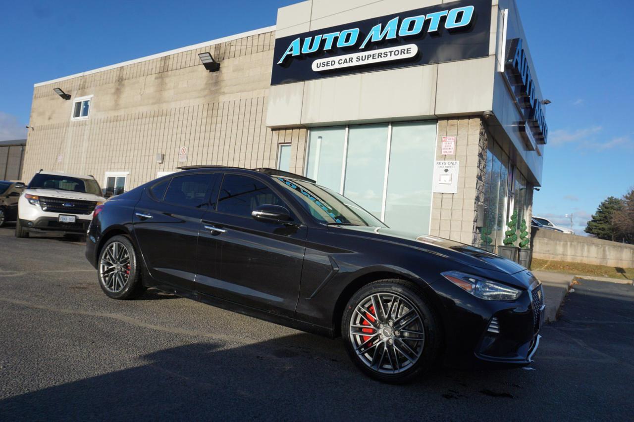 Used 2019 Genesis G70 3.3T DYNAMIC AWD CERTIFIED *GENESIS SERVICED* CAMERA NAV BLUETOOTH LEATHER HEATED SEATS SUNROOF CRUISE ALLOYS for sale in Burlington, ON