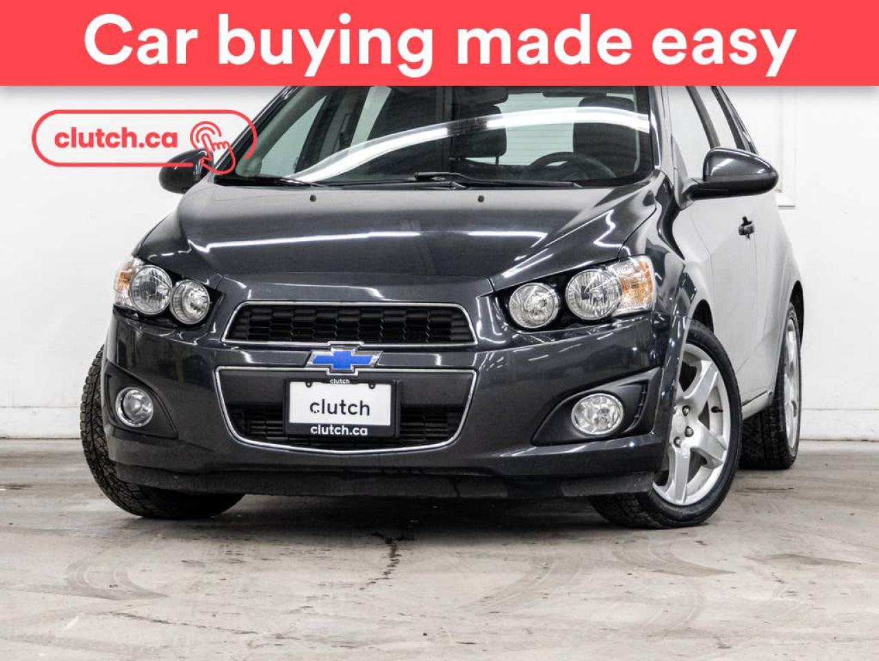 Used 2016 Chevrolet Sonic LT w/ Heated Front Seats, Rearview Camera, Cruise Control for sale in Toronto, ON