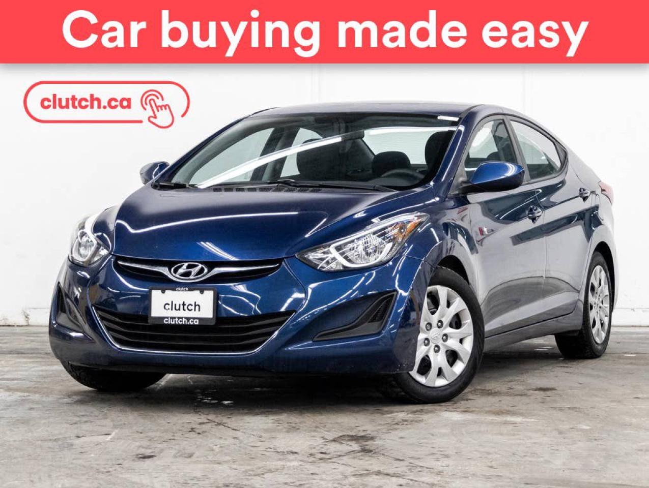 Used 2016 Hyundai Elantra GL w/ Heated Front Seats, Bluetooth, A/C for sale in Toronto, ON