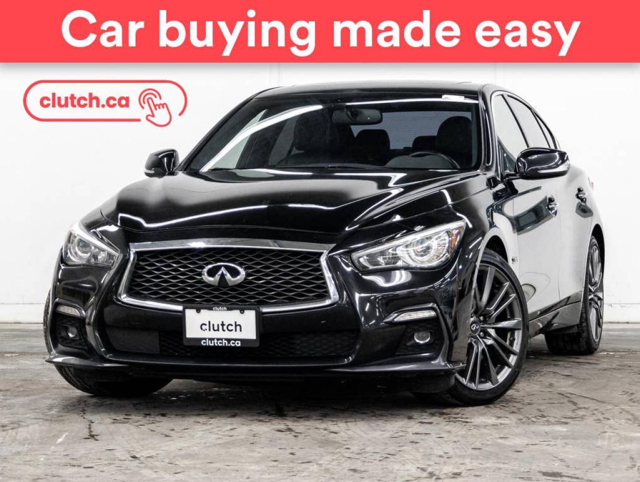 Used 2019 Infiniti Q50 3.0T AWD Red Sport 400 w/ Heated Front Seats, Power Moonroof, Nav for sale in Toronto, ON