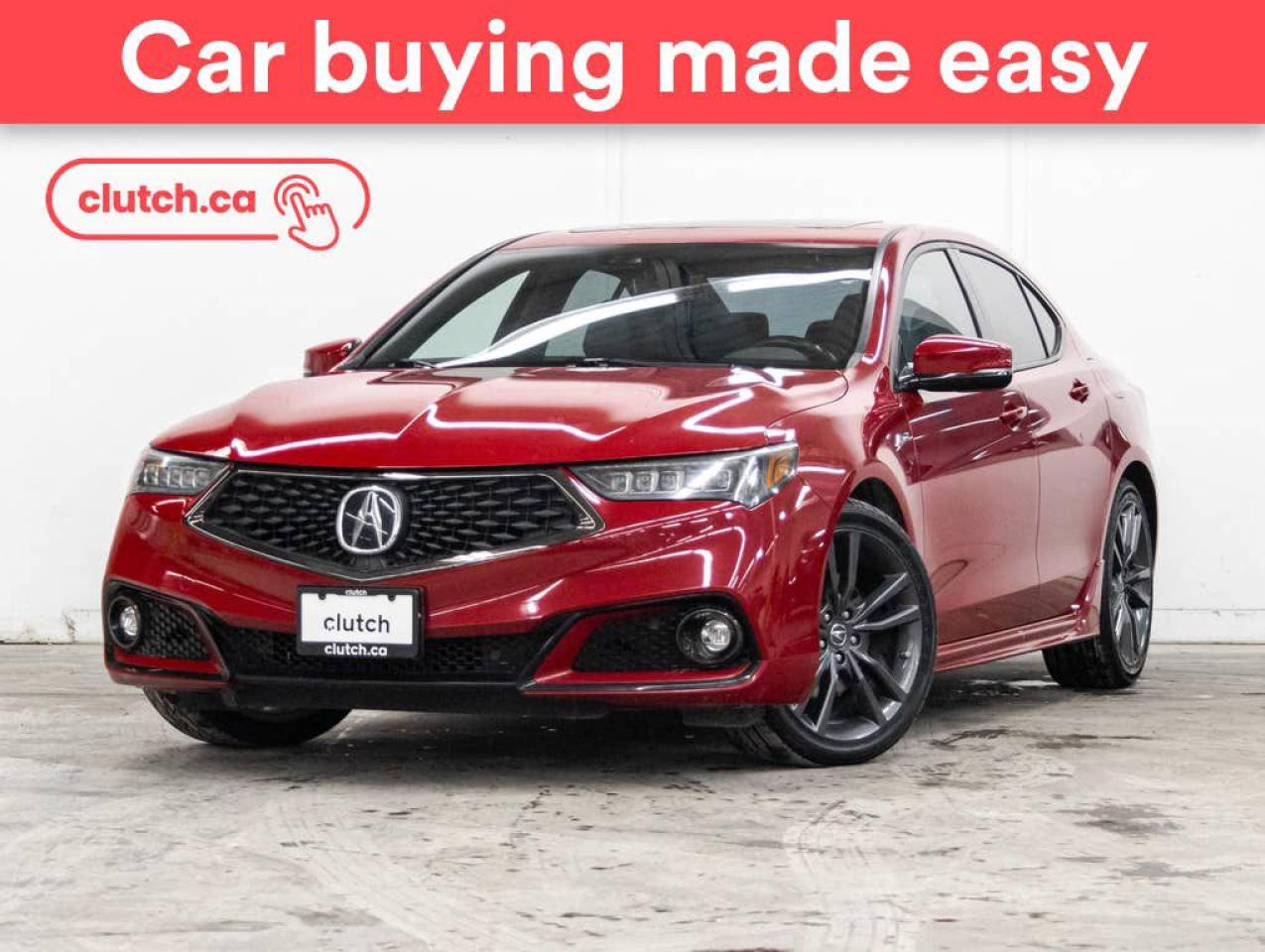 Used 2018 Acura TLX Tech A-Spec SH-AWD w/ Apple CarPlay & Android Auto, Heated Steering Wheel, Heated Front Seats for sale in Toronto, ON