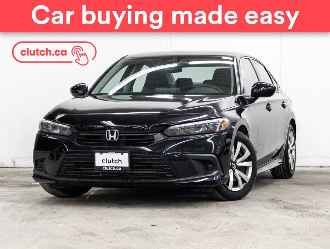 Used 2023 Honda Civic LX w/ Apple CarPlay & Android Auto, Heated Front Seats, Rearview Camera for sale in Toronto, ON