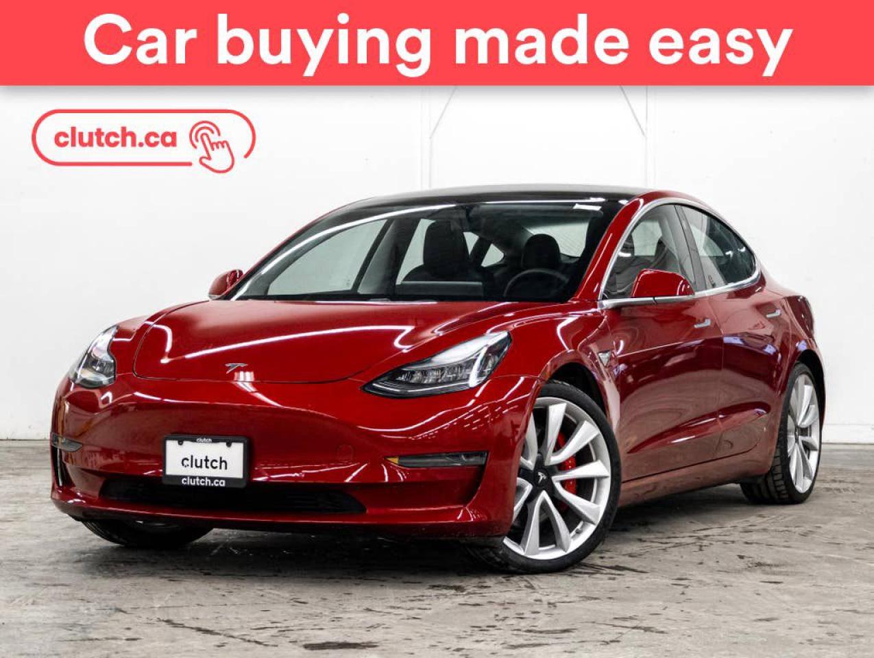 Used 2019 Tesla Model 3 Performance AWD w/ Autopilot, Nav, Glass Roof for sale in Toronto, ON