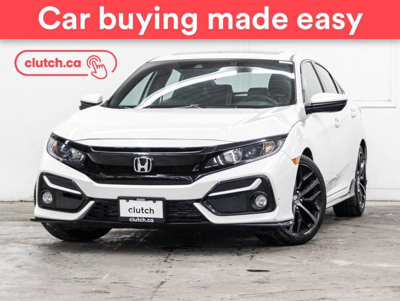 Used 2020 Honda Civic Sport w/ Apple CarPlay & Android Auto, Dual Zone A/C, Power Sunroof for sale in Toronto, ON