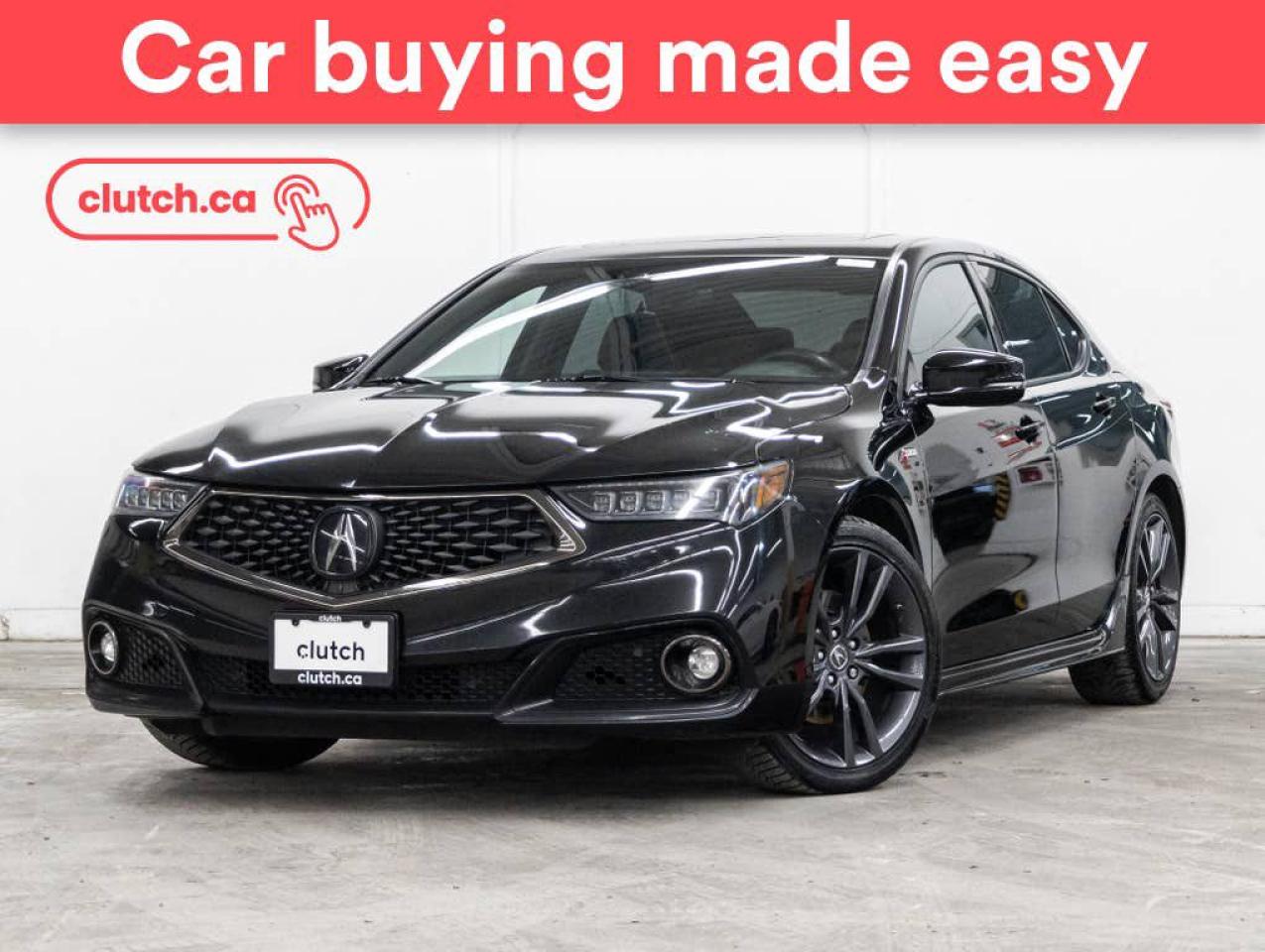 Used 2019 Acura TLX Tech A-Spec w/ Apple CarPlay & Android Auto, Dual Zone A/C, Power Sunroof for sale in Toronto, ON