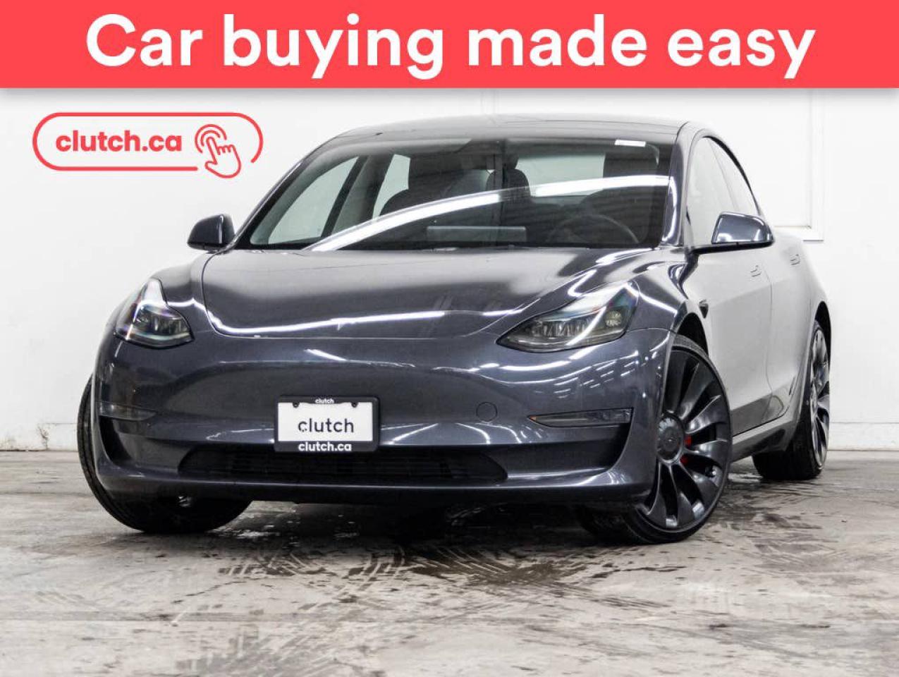 Used 2022 Tesla Model 3 Performance AWD w/ Autopilot, Nav, Glass Roof for sale in Toronto, ON