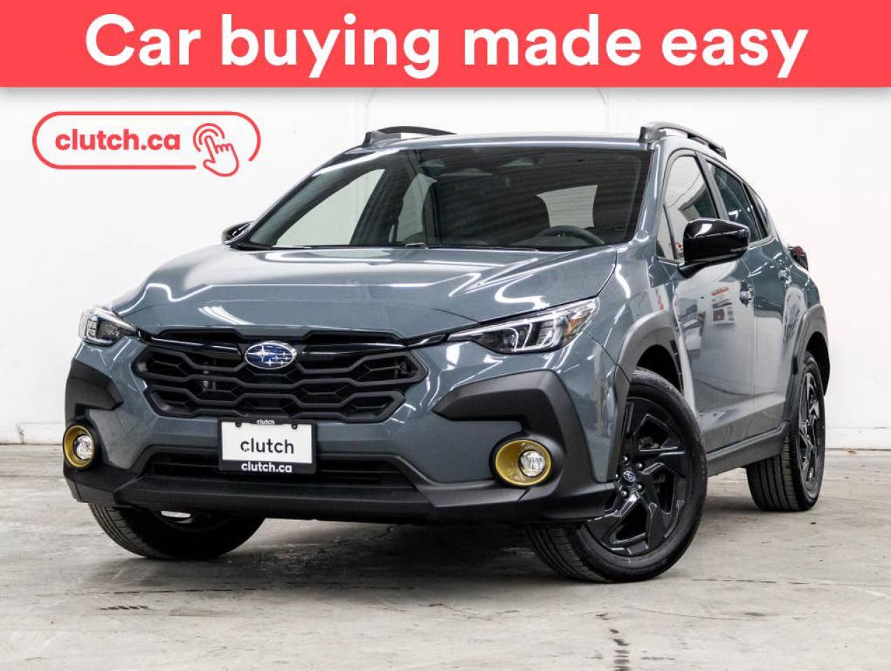 Used 2024 Subaru XV Crosstrek Onyx AWD w/ Apple CarPlay & Android Auto, Power Moonroof, Rearview Cam for sale in Bedford, NS