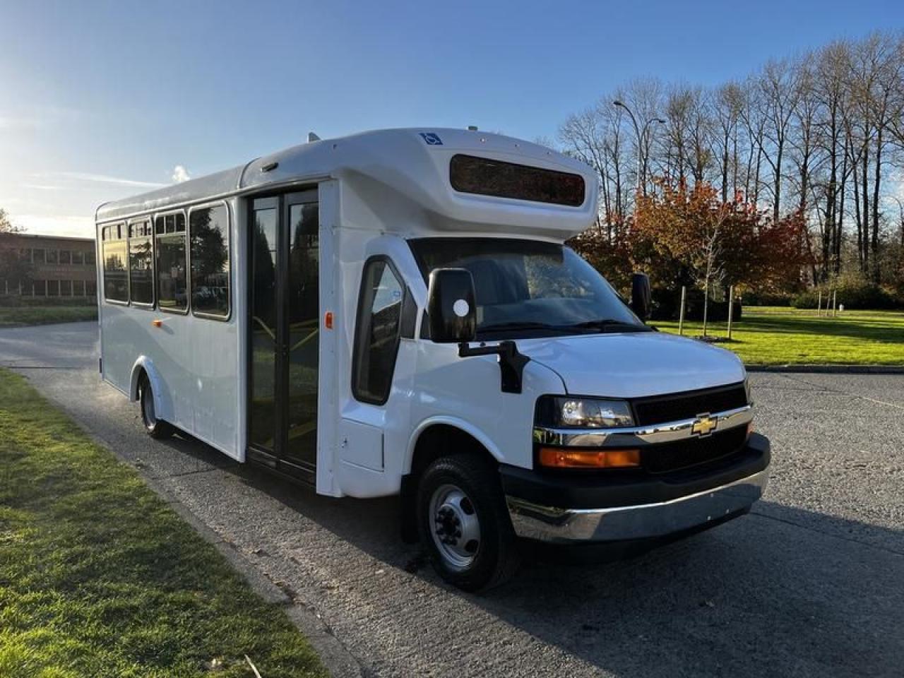 Used 2017 Chevrolet Express G4500 22 Passenger with Wheelchair Ramp OFF ROAD USE ONLY Bus cant be registered for sale in Burnaby, BC