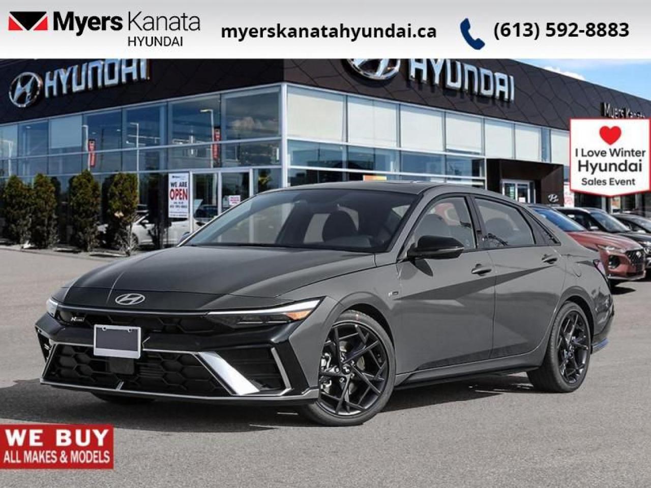 New 2025 Hyundai Elantra N Line Ultimate DCT  -  Premium Audio - $121.10 /Wk for sale in Kanata, ON