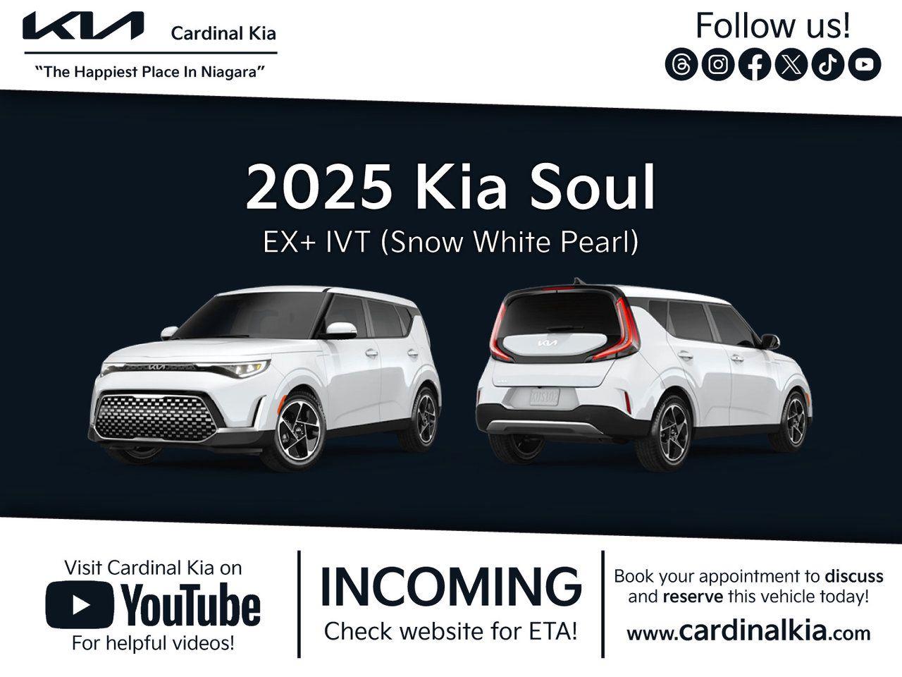 New 2025 Kia Soul EX+ for sale in Niagara Falls, ON