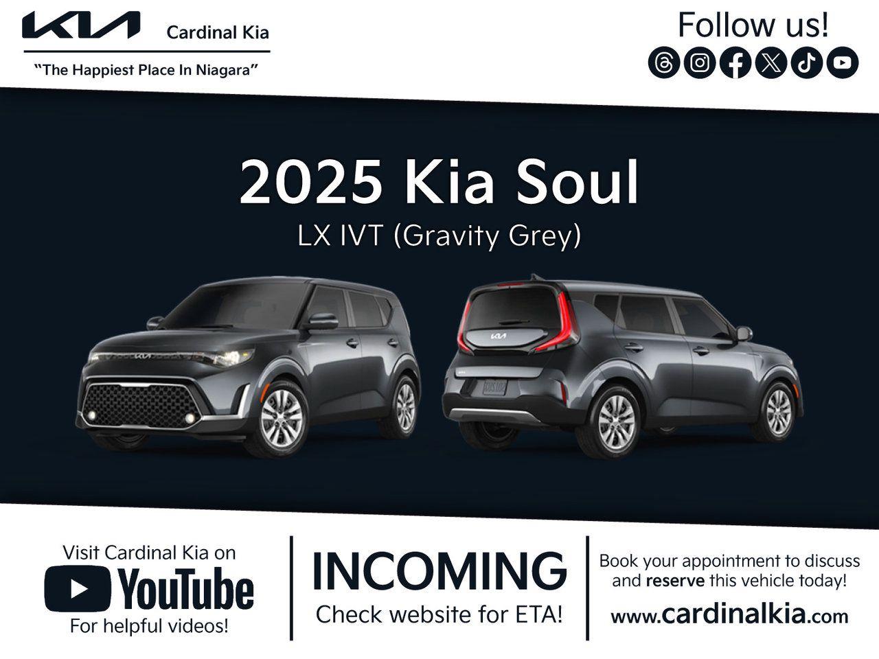 New 2025 Kia Soul LX for sale in Niagara Falls, ON