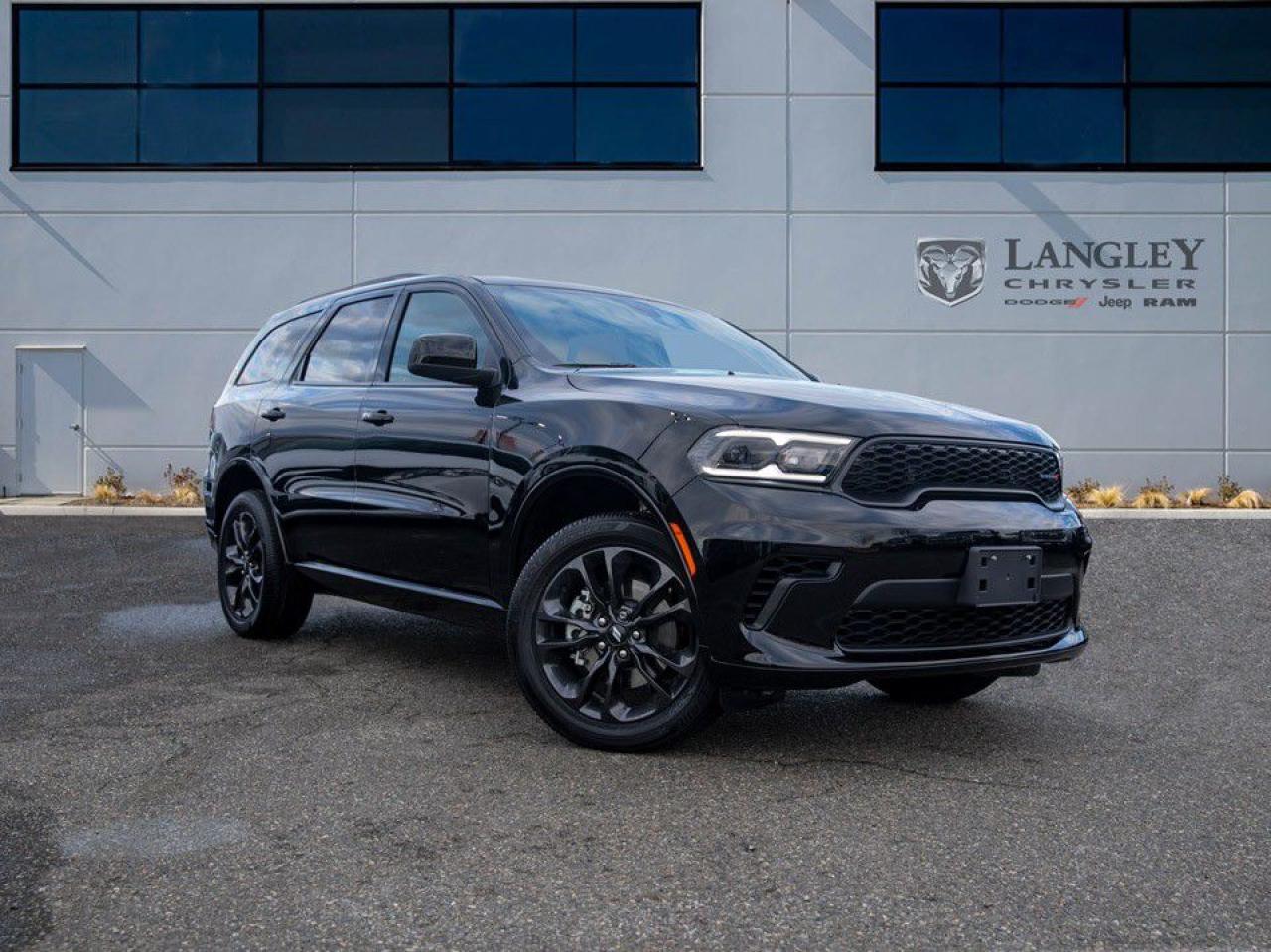 <p><strong><span style=font-family:Arial; font-size:18px;>Experience unparalleled sophistication and power with the 2025 Dodge Durango GT, a brand new SUV ready to conquer the road with elegance and strength.</span></strong></p> <p><span style=font-family:Arial; font-size:18px;> </span></p> <ul><li><span style=font-family:Arial; font-size:18px;>**Year:** 2025</span></li><li><span style=font-family:Arial; font-size:18px;>**Make:** Dodge</span></li><li><span style=font-family:Arial; font-size:18px;>**Model:** Durango</span></li><li><span style=font-family:Arial; font-size:18px;>**Trim:** GT</span></li><li><span style=font-family:Arial; font-size:18px;>**Condition:** New</span></li><li><span style=font-family:Arial; font-size:18px;>**Exterior Colour:** Black</span></li><li><span style=font-family:Arial; font-size:18px;>**Interior Colour:** Black</span></li><li><span style=font-family:Arial; font-size:18px;>**Transmission:** 8 Speed Automatic</span></li><li><span style=font-family:Arial; font-size:18px;>**Engine:** 3.6L 6cyl</span></li><li><span style=font-family:Arial; font-size:18px;>**Key Features:**</span></li><li><span style=font-family:Arial; font-size:18px;>Navigation System</span></li><li><span style=font-family:Arial; font-size:18px;>Traction Control</span></li><li><span style=font-family:Arial; font-size:18px;>Advanced Safety Features: Dual front and side airbags, Knee airbag, Electronic stability</span></li><li><span style=font-family:Arial; font-size:18px;>Comfort & Convenience: Automatic temperature control, Heated door mirrors, Rain sensing wipers</span></li><li><span style=font-family:Arial; font-size:18px;>Stylish Design: Spoiler, Leather steering wheel, Auto-dimming rearview mirror</span></li><li><span style=font-family:Arial; font-size:18px;>Advanced Tech: Steering wheel mounted audio controls, Power 4-way driver lumbar support</span></li><li><span style=font-family:Arial; font-size:18px;>Practicality: Split folding rear seat, Rear window defroster, Speed-sensing steering</span></li></ul> <p><span style=font-family:Arial; font-size:18px;> </span></p> <p><span style=font-family:Arial; font-size:18px;>It's not just a vehicle; it's a statement of style and capability. Designed to deliver smooth drives with its four-wheel independent suspension and fully automatic headlights, the Durango GT is perfect for those who demand more from their vehicle. Did you know Dodge has been celebrated for its robust engines since 1914? This tradition of excellence continues in the Durango GT, ensuring every ride is both thrilling and reliable.</span></p> <p><span style=font-family:Arial; font-size:18px;>At Langley Chrysler, we believe in making your car-buying experience as enjoyable as driving this SUV. Don't just love your car, love buying it! Discover the 2025 Dodge Durango GT and embark on your next adventure in style</span></p>Dealer number: 5097, Doc fee: $968 Safety & Convince Warranty: $699 Finance Placement: $628

<p>*All prices are net of all manufacturer incentives and/or rebates and are subject to change by the manufacturer without notice. All prices plus applicable taxes, applicable environmental recovery charges, documentation of $599 and full tank of fuel surcharge of $76 if a full tank is chosen.<br />Other items available that are not included in the above price:<br />Tire & Rim Protection and Key fob insurance starting from $599<br />Service contracts (extended warranties) for up to 7 years and 200,000 kms starting from $599<br />Custom vehicle accessory packages, mudflaps and deflectors, tire and rim packages, lift kits, exhaust kits and tonneau covers, canopies and much more that can be added to your payment at time of purchase<br />Undercoating, rust modules, and full protection packages starting from $199<br />Flexible life, disability and critical illness insurances to protect portions of or the entire length of vehicle loan?im?im<br />Financing Fee of $500 when applicable<br />Prices shown are determined using the largest available rebates and incentives and may not qualify for special APR finance offers. See dealer for details. This is a limited time offer.</p>