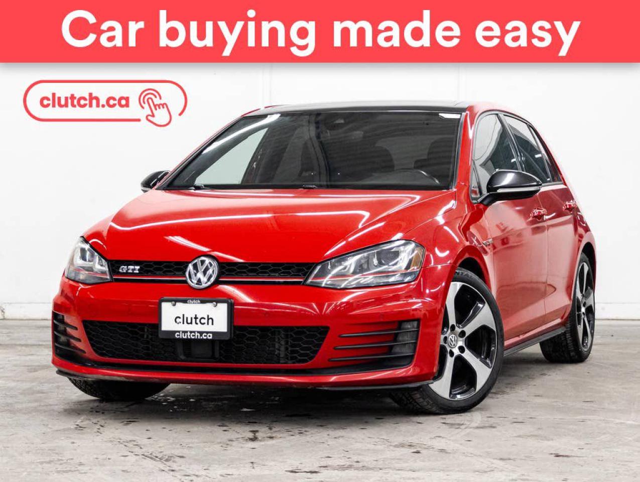 Used 2017 Volkswagen Golf GTI Autobahn w/ Driver Assistance Pkg. w/ Apple CarPlay & Android Auto, Heated Front Seats, Rearview Camera for sale in Toronto, ON