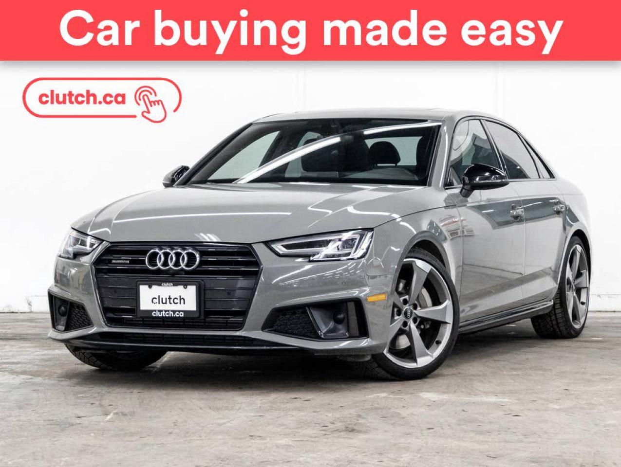 Used 2019 Audi A4 45 Technik w/ Apple CarPlay & Android Auto, Tri Zone A/C, Power Sunroof for sale in Toronto, ON