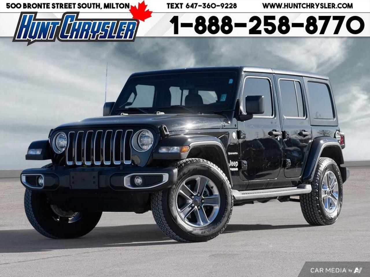 Used 2021 Jeep Wrangler UNLIMITED SAHARA 4X4 | HTD STS | CAM | CARPLAY & M for sale in Milton, ON