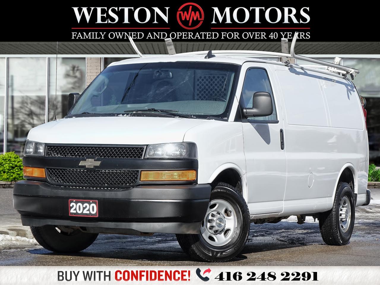 2020 Chevrolet Express 2500 *4.3L*SHELVING*ROOF RACK*POWER LOCKS AND WINDOWS