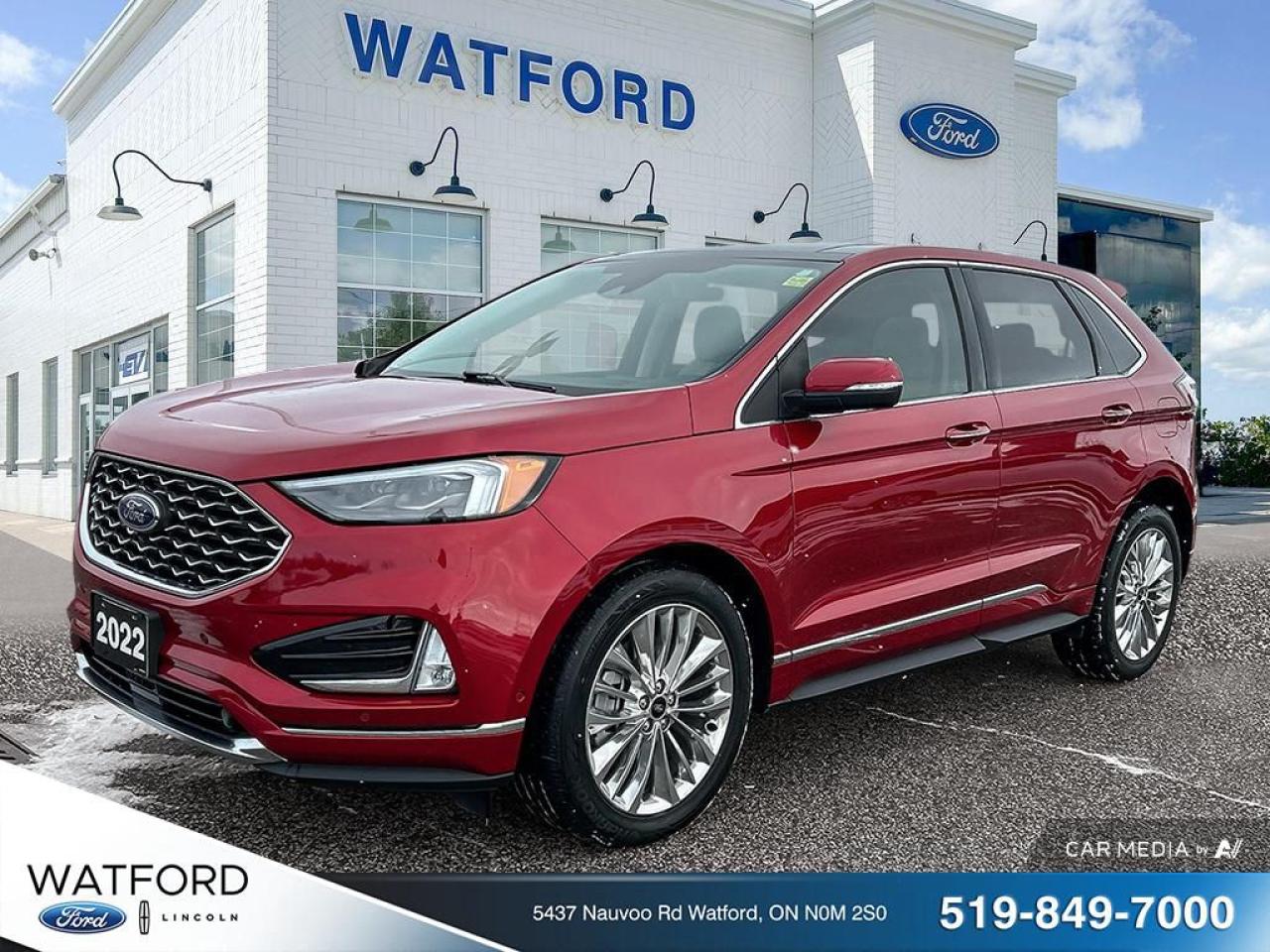 Used 2022 Ford Edge Titanium TI for sale in Watford, ON