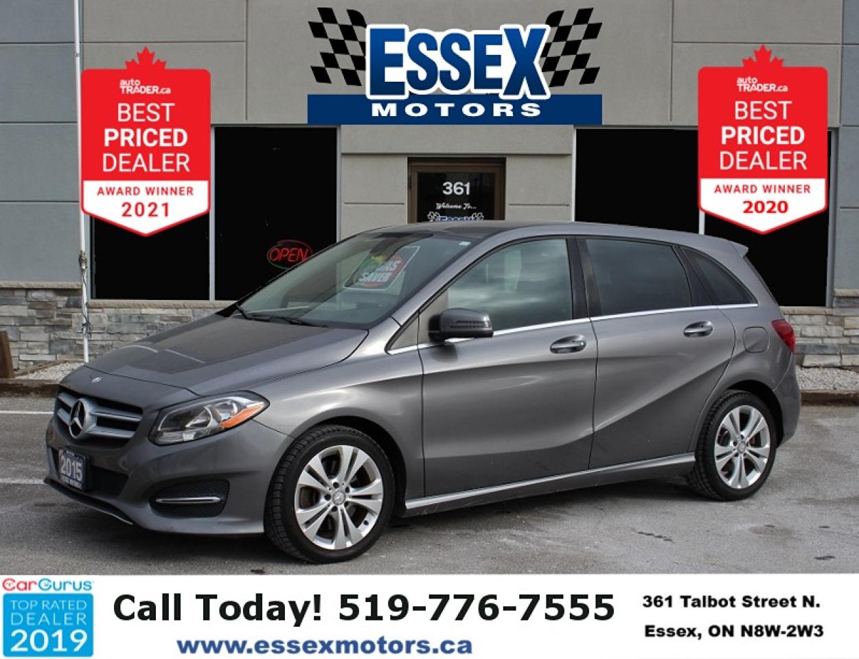 Used 2015 Mercedes-Benz B-Class B250 Sport Tourer*Low K's*AWD*Heated Leather*BT for sale in Essex, ON