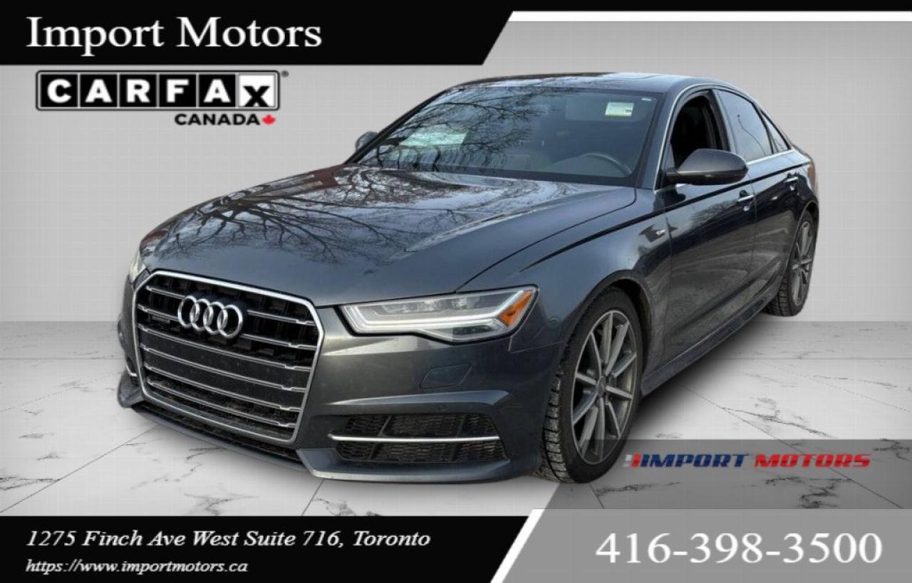 Used 2018 Audi A6 S-LINE LEATHER SUNROOF BACKUP CAMERA ACCIDENT FREE for sale in North York, ON