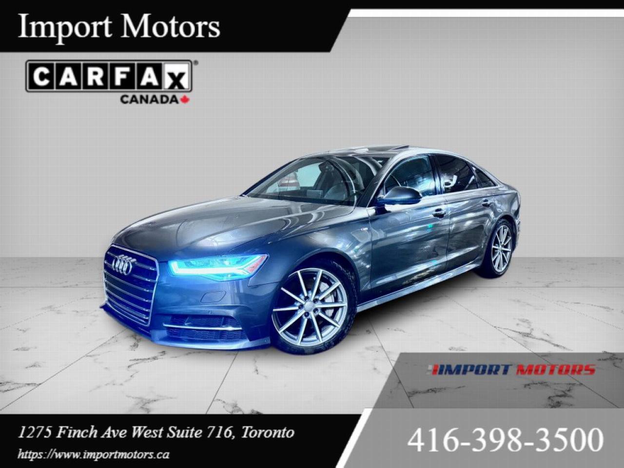 Used 2018 Audi A6 S-LINE LEATHER SUNROOF BACKUP CAMERA ACCIDENT FREE for sale in North York, ON