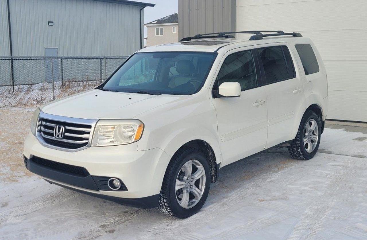 <p>2013 Honda Pilot EXL AWD SUV 8 seater</p><p>Very well-equipped 6 cyl  3.5 litre AWD SUV</p><p>no accidents - great service history</p><p>- features including:, leather heated seats , sunroof , backup camera , blue tooth, Air conditioning , power windows and locks ,cruise control ,</p><p>Really in overall excellent condition</p><p>NOW SALE PRICED only $14,995</p><p>PST and GST not included</p><p>only 208,400 km</p><p>includes 2 sets of keys</p><p>block heater</p><p>fresh synthetic oil change</p><p>Deals with Integrity Auto Sales</p><p>Unit C - 817 Kapelus dr. West St.Paul</p><p>call/text 204 998 0203 for appointment<br>office 204 414-9210</p><p>Free Car proof report available<br>Current Manitoba safety</p><p>DEALS WITH INTEGRITY has arranged for very Competitive Finance Rates available via EPIC Financing:</p><p>Apply : Secure Online application :</p><p>https://epicfinancial.ca/loan-application-to-dealswithintegrity/</p><p>Web: DEALSWITHINTEGRITY.COM</p><p>Email: dealswithintegrity@me.com</p><p>Member of the Manitoba Used Car Dealer Association</p><p>Lubrico Extended warranty available</p>