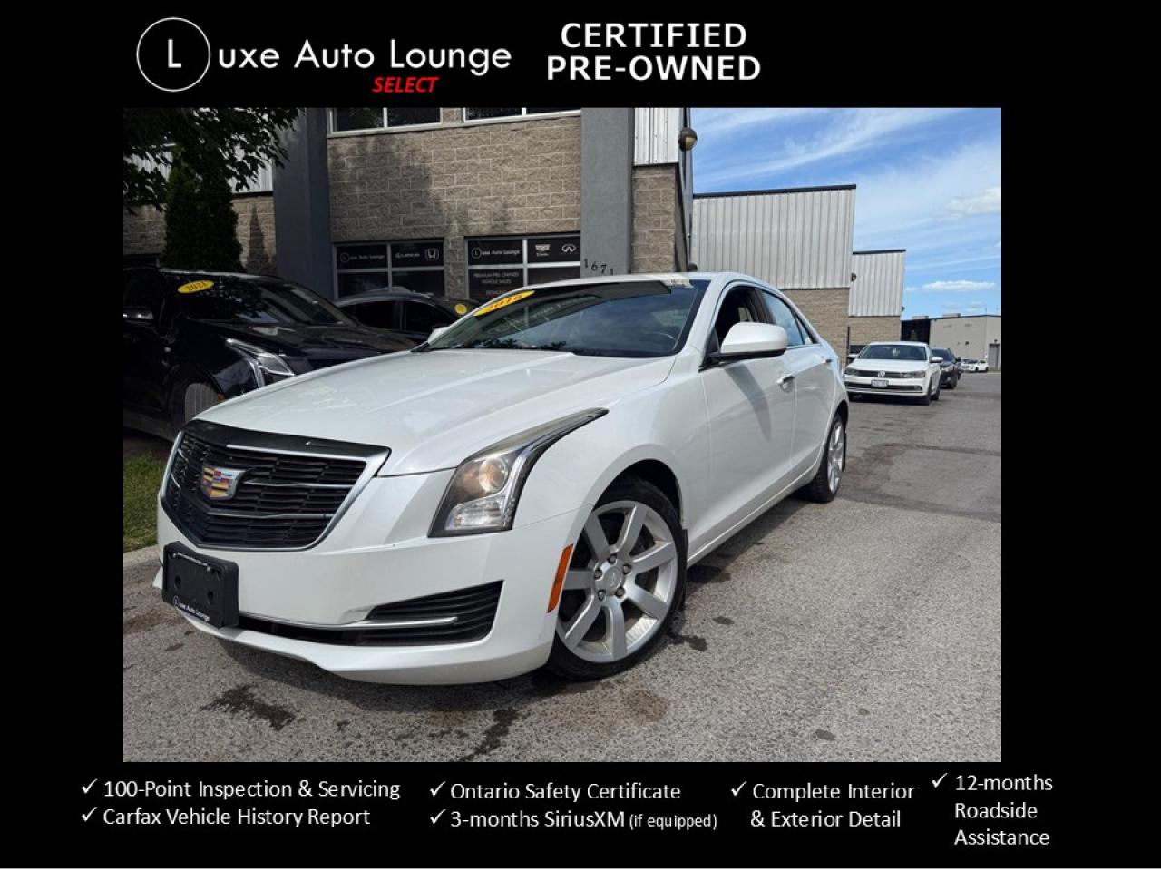 Used 2016 Cadillac ATS TURBO AWD, SUNROOF, BOSE AUDIO, BACK-UP CAMERA! for sale in Orleans, ON