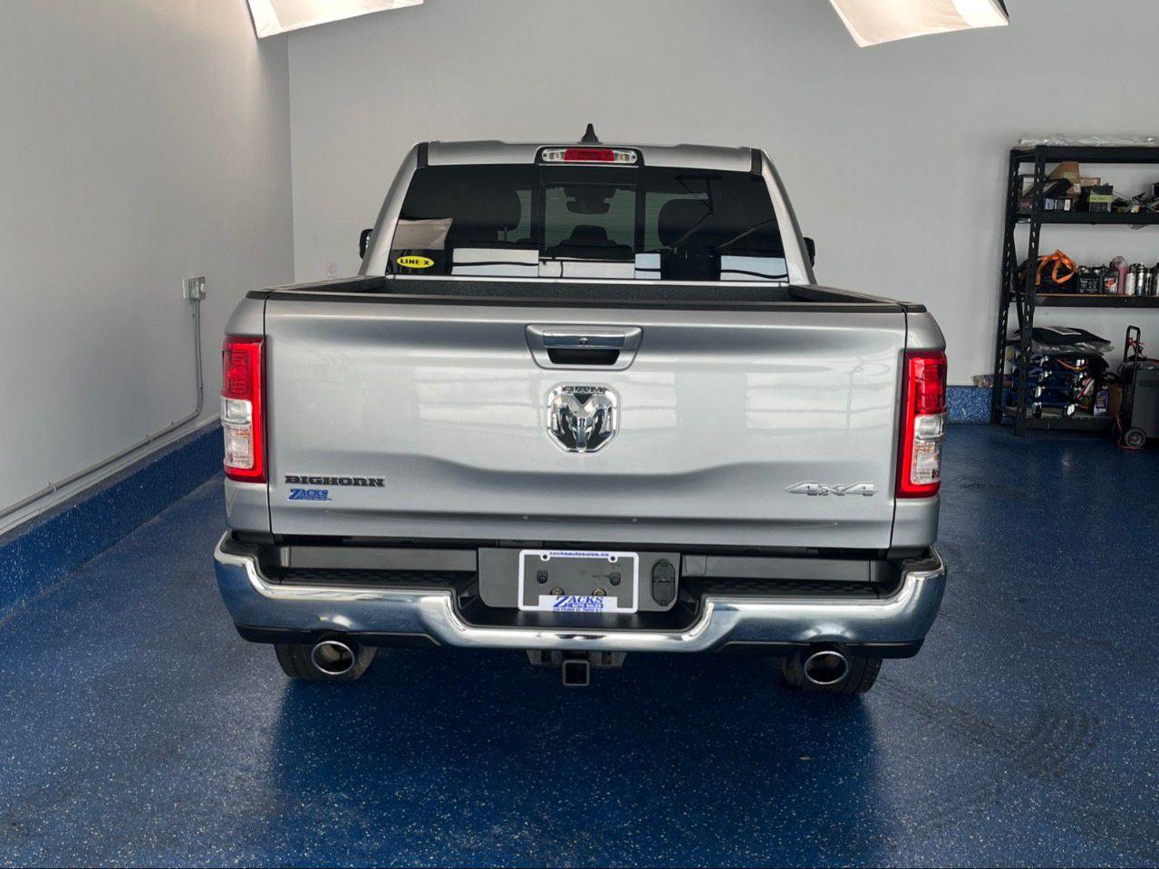 Recent Arrival! 2020 Ram 1500 Big Horn Big Horn | 5.7 HEMI | Zacks Certified. 8-Speed Automatic 4WD Billet Silver Metallic Clearcoat HEMI 5.7L V8 VVT<br /><br /><br />1-Year SiriusXM Subscription, 2nd Row In-Floor Storage Bins, 3.5''' Colour In-Cluster Display, 8.4''' Touchscreen, ABS brakes, Alloy wheels, Apple CarPlay Capable, Auto-Dimming Rear-View Mirror, Big Horn Instrument Panel Badge, Big Horn Level 1 Equipment Group, Black Power Fold Heated Mirrors w/Signals, Class IV Receiver Hitch, Compass, Door Trim Panel Foam Bottle Insert, Electronic Stability Control, Glove Box Lamp, Google Android Auto, Heated door mirrors, Illuminated entry, Integrated Centre Stack Radio, Low tire pressure warning, ParkView Rear Back-Up Camera, Power 4-Way Driver Lumbar Adjust, Power 8-Way Adjustable Driver Seat, Power Adjustable Pedals, Quick Order Package 25Z Big Horn, Radio: Uconnect 4 w/8.4''' Display, Rear Dome Lamp w/On/Off Switch, Rear Power Sliding Window, Rear Window Defroster, Remote keyless entry, SiriusXM Satellite Radio, Sun Visors w/Illuminated Vanity Mirrors, Traction control, Universal Garage Door Opener, USB Mobile Projection.<br /><br />Certification Program Details: Fully Reconditioned | Fresh 2 Yr MVI | 30 day warranty* | 110 point inspection | Full tank of fuel | Krown rustproofed | Flexible financing options | Professionally detailed<br /><br />This vehicle is Zacks Certified! You're approved! We work with you. Together we'll find a solution that makes sense for your individual situation. Please visit us or call 902 843-3900 to learn about our great selection.<br />Awards:<br />  * JD Power Canada Automotive Performance, Execution and Layout (APEAL) Study<br />With 22 lenders available Zack's Auto Sales can offer our customers with the lowest available interest rate. Thank you for taking the time to check out our selection!