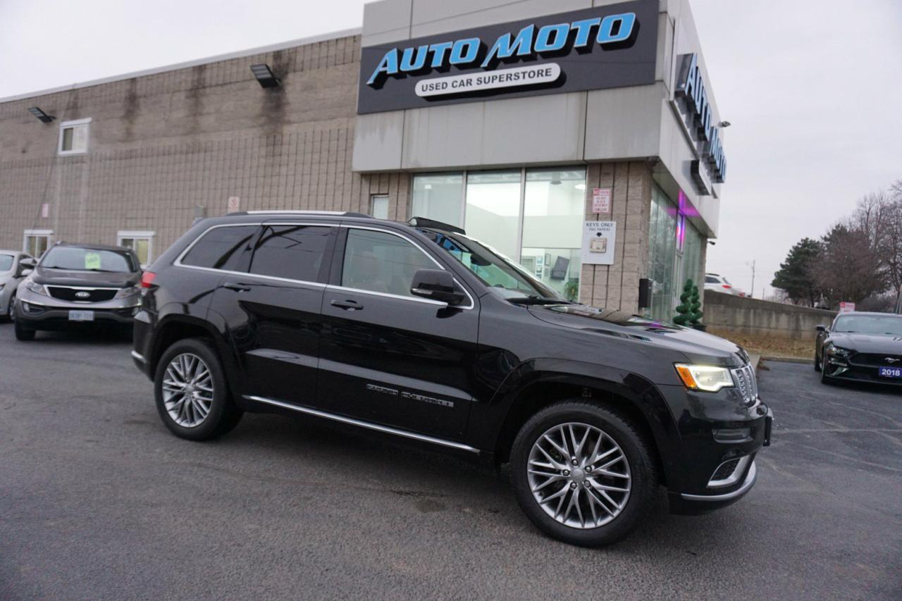 Used 2017 Jeep Grand Cherokee 5.7L SUMMIT HEMI 4WD CERTIFIED *ACCIDENT FREE* NAV CAMERA BLUETOOTH LEATHER HEATED SEATS PANO ROOF CRUISE ALLOYS for sale in Burlington, ON