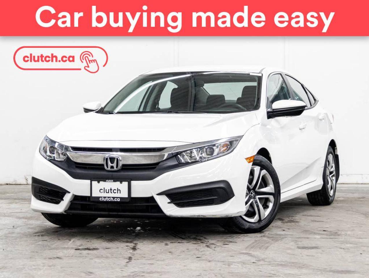 Used 2017 Honda Civic LX w/ Apple CarPlay & Android Auto, Heated Front Seats, Rearview Camera for sale in Toronto, ON