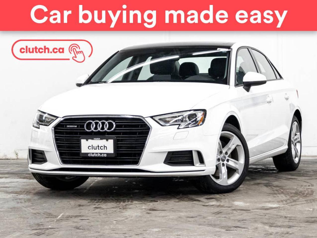 Used 2018 Audi A3 Komfort Quattro AWD w/ Apple CarPlay, Power Moonroof, Nav for sale in Toronto, ON