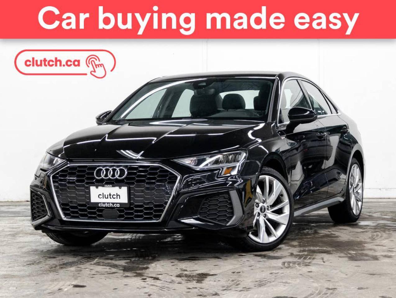 Used 2023 Audi A3 Progressiv AWD w/ Apple CarPlay & Android Auto, Heated Front Seats, Rearview Camera for sale in Toronto, ON