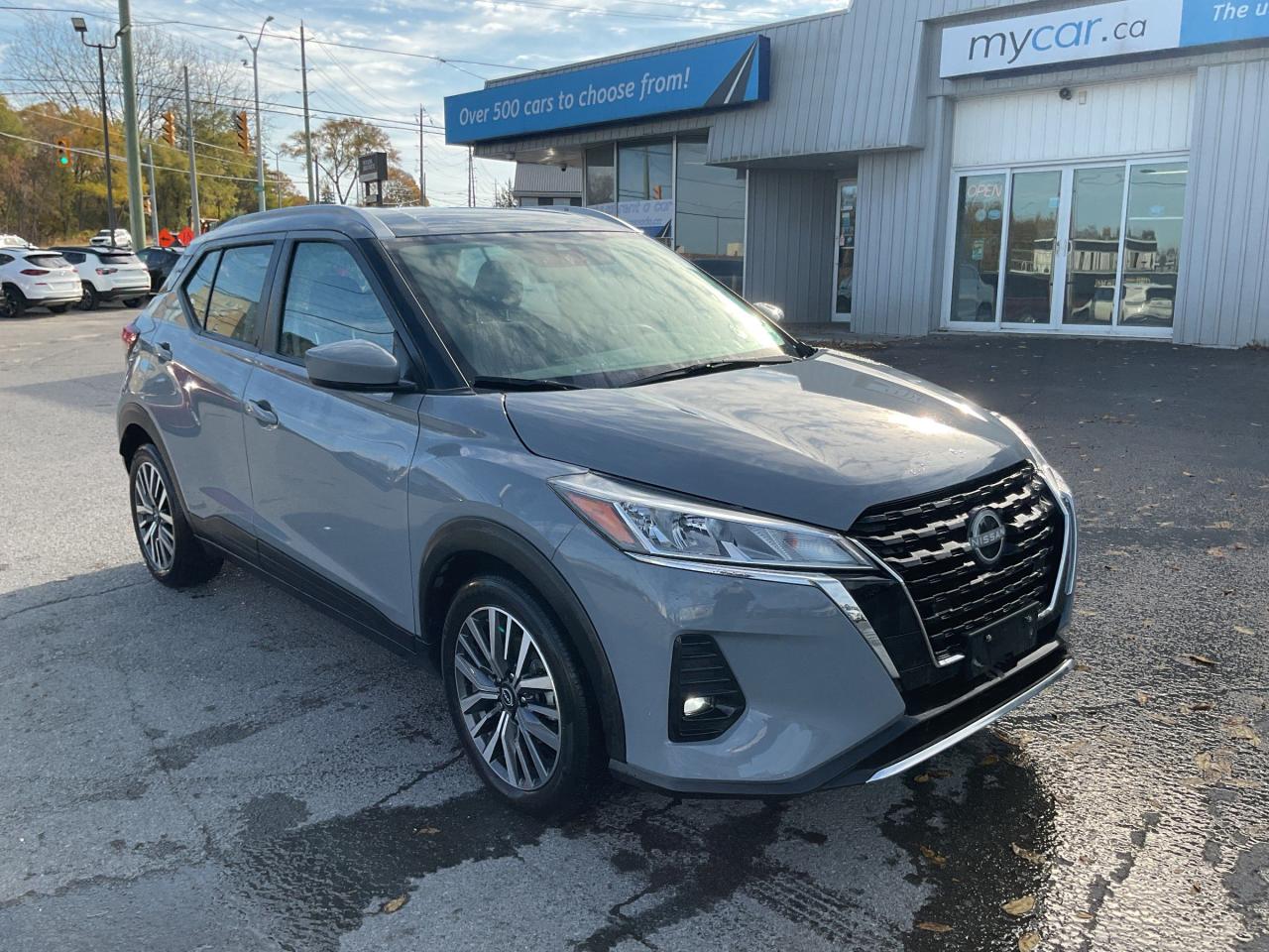 Used 2023 Nissan Kicks SV 1.6L LOW MILAGE !!!! BACKUP CAM. HEATED SEATS. ALLOYS. A/C. CRUISE. PWR GROUP. KEYLESS ENTRY. PERFEC for sale in North Bay, ON