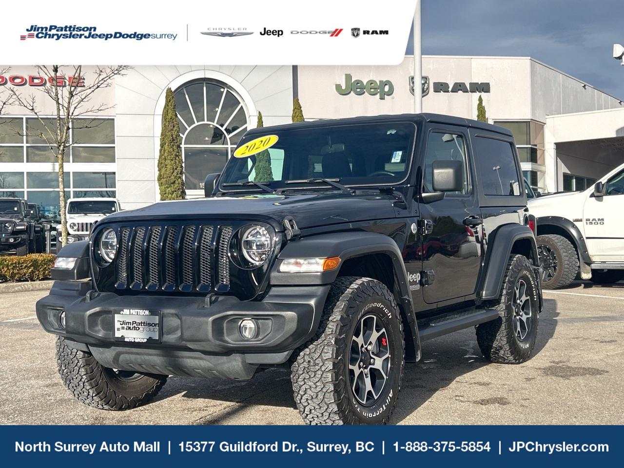 Used 2020 Jeep Wrangler Sport S | 2 DR | Low Kms! for sale in Surrey, BC