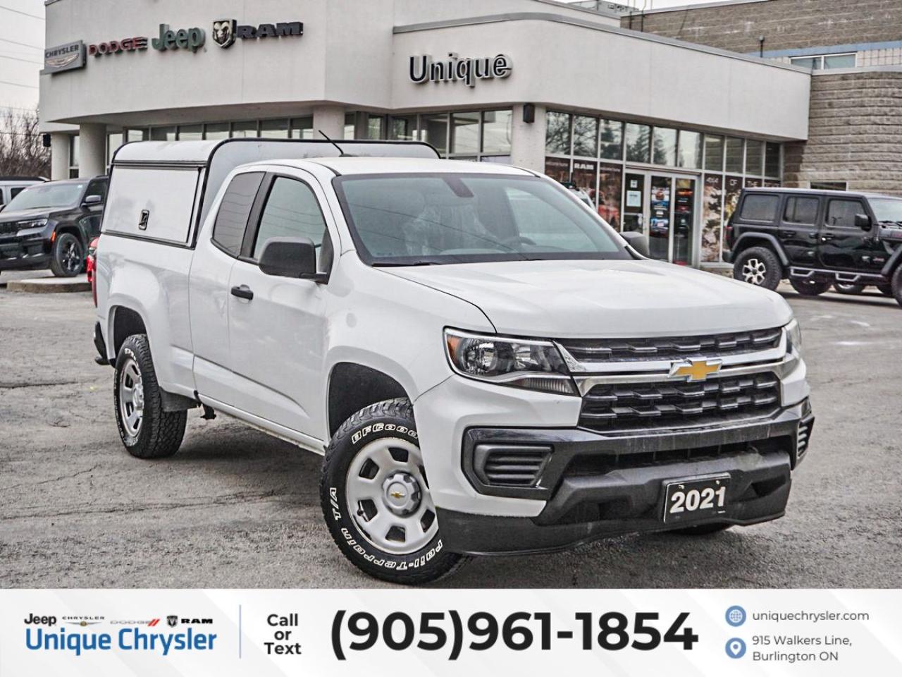 Used 2021 Chevrolet Colorado Work Truck Ext Cab| TRUCK CAP| BACK UP CAMERA| for sale in Burlington, ON