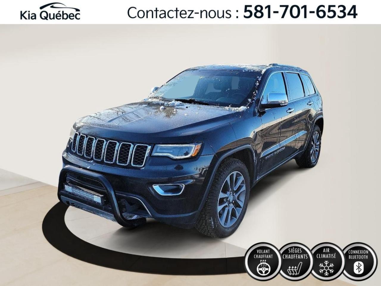 Used 2018 Jeep Grand Cherokee Limited *GPS *TOIT PANORAMIQUE *VOLANT CHAUFFANT for sale in Québec, QC