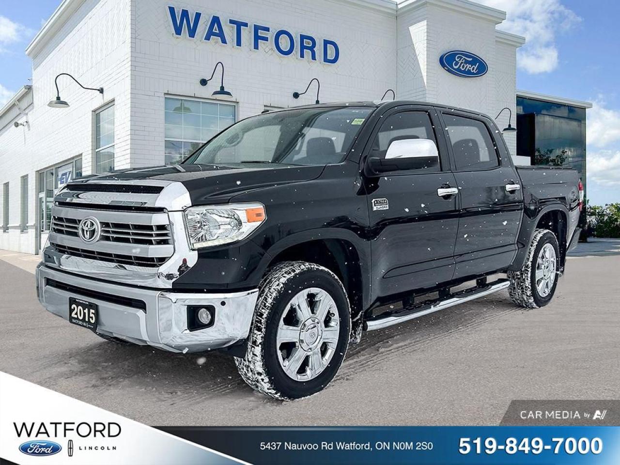 Used 2015 Toyota Tundra Crewmax à traction intégrale 146 po 5,7L platine for sale in Watford, ON