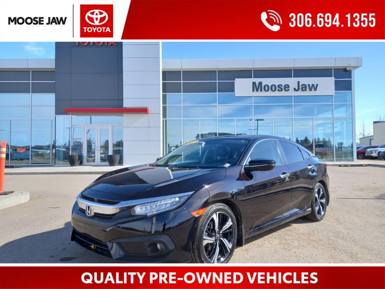 Used 2016 Honda Civic Touring LOCAL TRADE, POWER HEATED LTR SEATS, REMOTE STARTER, 7