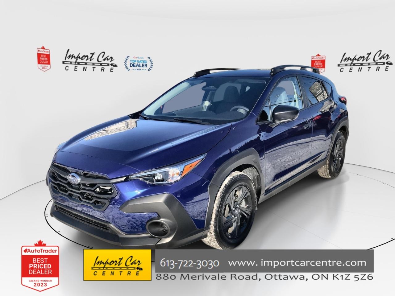 Used 2024 Subaru XV Crosstrek Convenience LIKE NEW!!  EYESIGHT, HTD. SEATS, BK.C for sale in Ottawa, ON